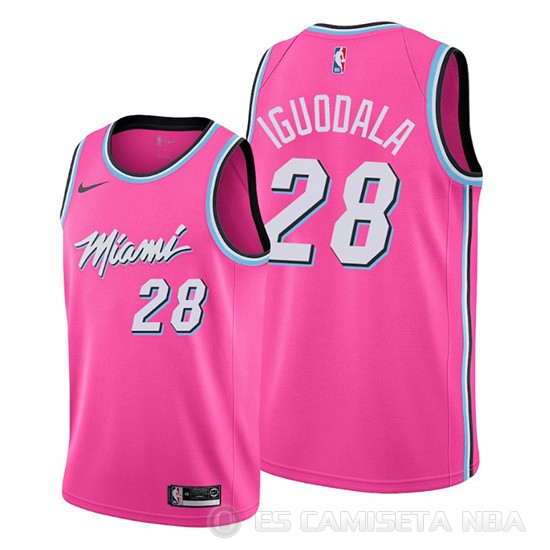 Camiseta Andre Iguodala #28 Miami Heat Earned 2019-20 Rosa - Haga un click en la imagen para cerrar